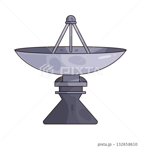 illustration of Dish Radio Telescope 132658610