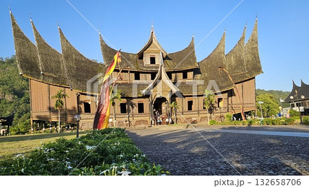 This is traditional house name Rumah Gadang Pagaruyung This is traditional house name Rumah Gadang Pagaruyung 132658706