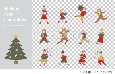 クリスマスの子どもたち 132659269