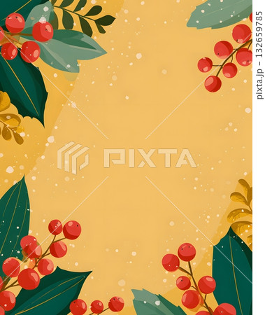 simple festive yule background vector 132659785