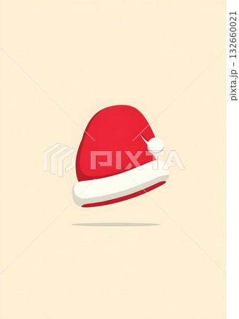 minimal modern santa hat flat style minimal modern santa hat flat style 132660021