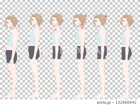 Comparison set of women lying sideways by posture type Comparison set of women lying sideways by posture type 132660042