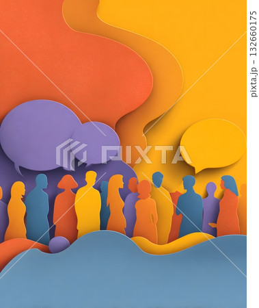 minimal diversity theme clean vector layoutのイラスト素材 [132660175] - PIXTA