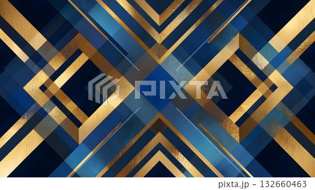 geometric vector art with gold and navy 2026 text 132660463
