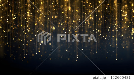 glowing confetti rain background elegant gold text glowing confetti rain background elegant gold text 132660481