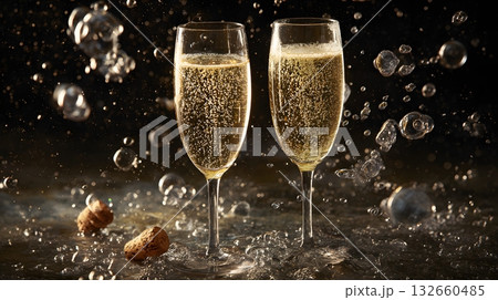 celebration photo style champagne bubbles and 2026 celebration photo style champagne bubbles and 2026 132660485