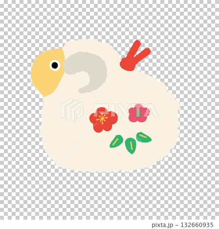 羊年小雕像插圖 羊年小雕像插圖 132660935