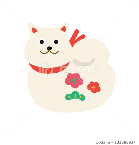 戌年の置物イラスト 132660937