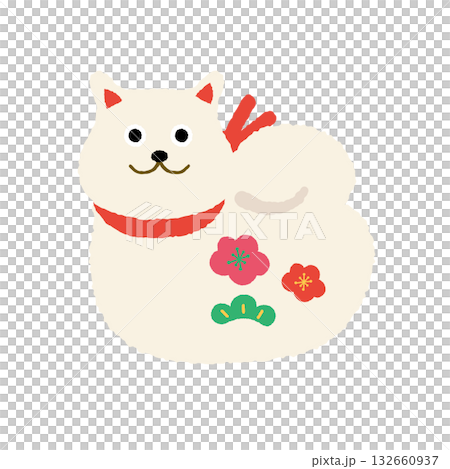 戌年の置物イラスト 132660937