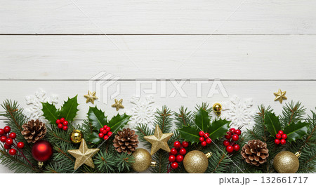 クリスマス背景 フレームイメージ 132661717