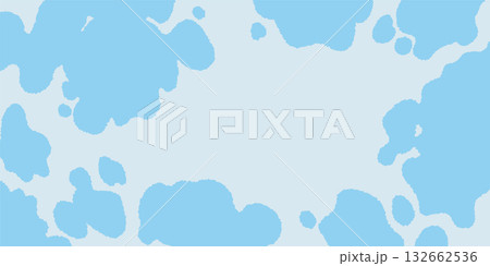 水色の牛柄の背景素材イラスト 水色の牛柄の背景素材イラスト 132662536