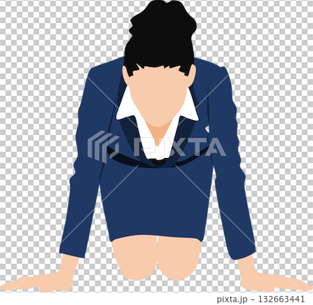 一個女人思考的插圖 一個女人思考的插圖 132663441