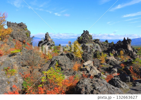 秋の鬼押出し園（群馬県嬬恋村） 132663627