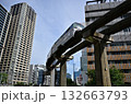 下から見上げたモノレール 132663793