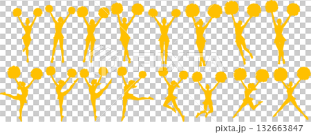 啦啦隊員插圖集 132663847