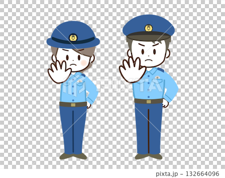 警察(男/女)平面停車 警察(男/女)平面停車 132664096