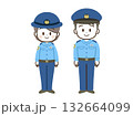 警察官_男女_フラット 132664099