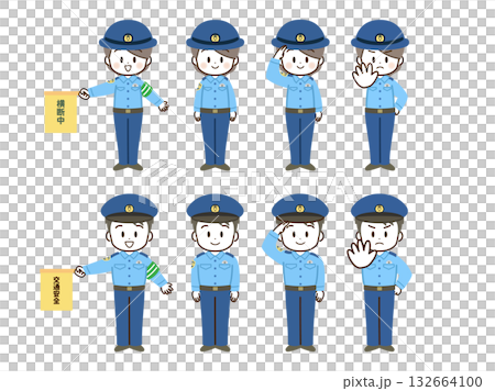 警察_男性和女性_公寓 警察_男性和女性_公寓 132664100