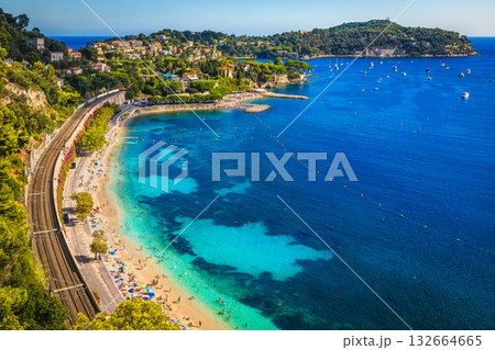 Saint-Jean-Cap-Ferrat resort situated between Monaco and Nice 132664665