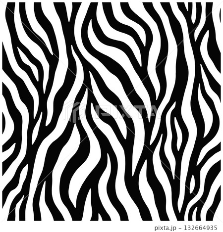 Black and White Zebra Stripe Pattern Seamless Background stripes 132664935