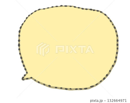 丸の中にある黄色い丸フレーム 丸の中にある黄色い丸フレーム 132664971