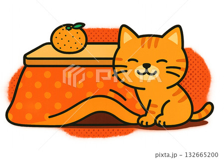 こたつと猫 132665200