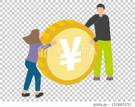 A couple managing money A couple managing money 132665252