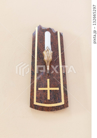 This is an Elegant and Beautiful Religious Wall Decor Featuring a Unique Cross Design 132665297