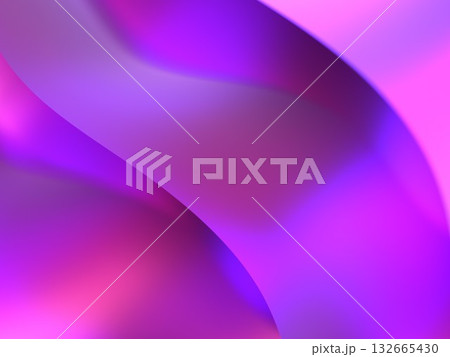Purple Wavy 3D Abstract Background 132665430