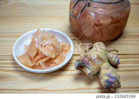 生姜の甘酢漬け 生姜の甘酢漬け 132665599