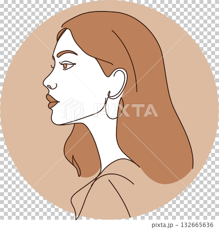 女性頭像圖示 08 132665636