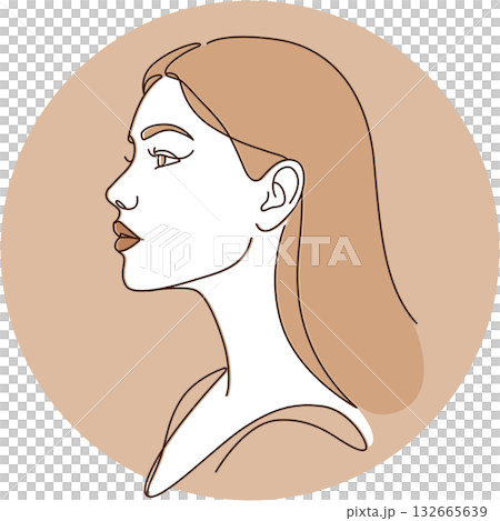 Female profile icon 02 132665639