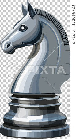 Chess piece (horse/knight) (vector) Chess piece (horse/knight) (vector) 132666723