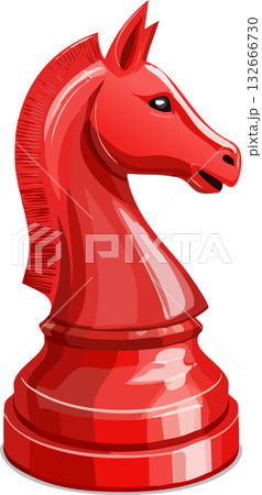 チェスの駒(馬/ナイト,Knight)(ベクター,ベクトル) チェスの駒(馬/ナイト,Knight)(ベクター,ベクトル) 132666730