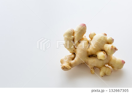 ショウガ 新生姜 白バック ショウガ 新生姜 白バック 132667305