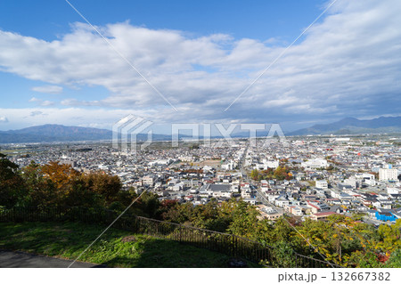 天童公園の展望台から見た景色（山形県天童市）の写真素材 [132667382] - PIXTA