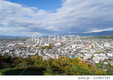 天童公園の展望台から見た景色(山形県天童市) 天童公園の展望台から見た景色(山形県天童市) 132667383