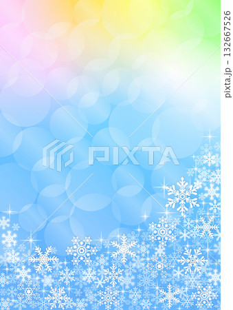 雪の結晶背景素材 雪の結晶背景素材 132667526
