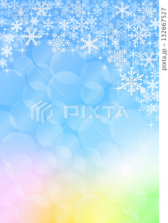 雪の結晶背景素材 132667527