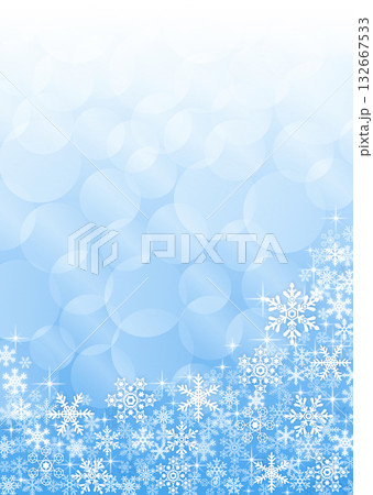 雪の結晶背景素材 132667533