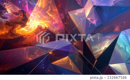 近未来・宇宙イメージの抽象背景 近未来・宇宙イメージの抽象背景 132667586