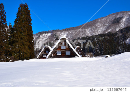 冬 白川郷 冬 白川郷 132667645