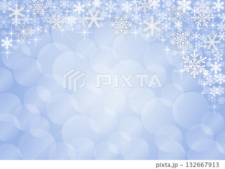雪の結晶背景素材 雪の結晶背景素材 132667913