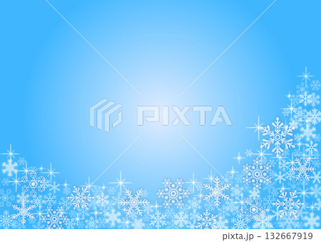 雪の結晶背景素材 雪の結晶背景素材 132667919