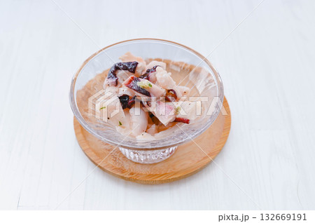 タコのねぎ塩和え タコのねぎ塩和え 132669191