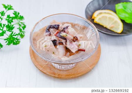 タコのねぎ塩和え 132669192