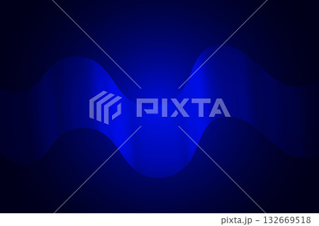 Blue Glow Waveform. Abstract Sinusoidal Pattern with Dark Background and Vibrant Motion 132669518
