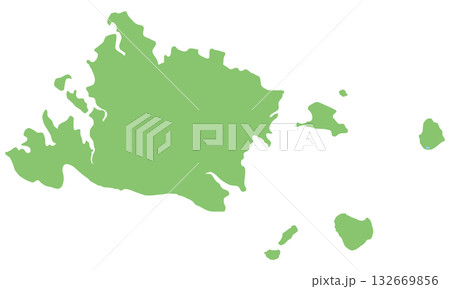 西表島と周辺島々 132669856