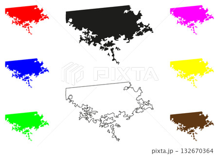 Tijuana city (United Mexican States, Mexico, Baja California State) map vector illustration, scribble sketch Tijuana map 132670364