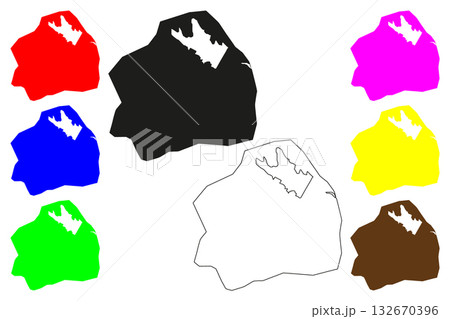 Erdenet city (Mongolia) map vector illustration, scribble sketch Erdenet map Erdenet city (Mongolia) map vector illustration, scribble sketch Erdenet map 132670396